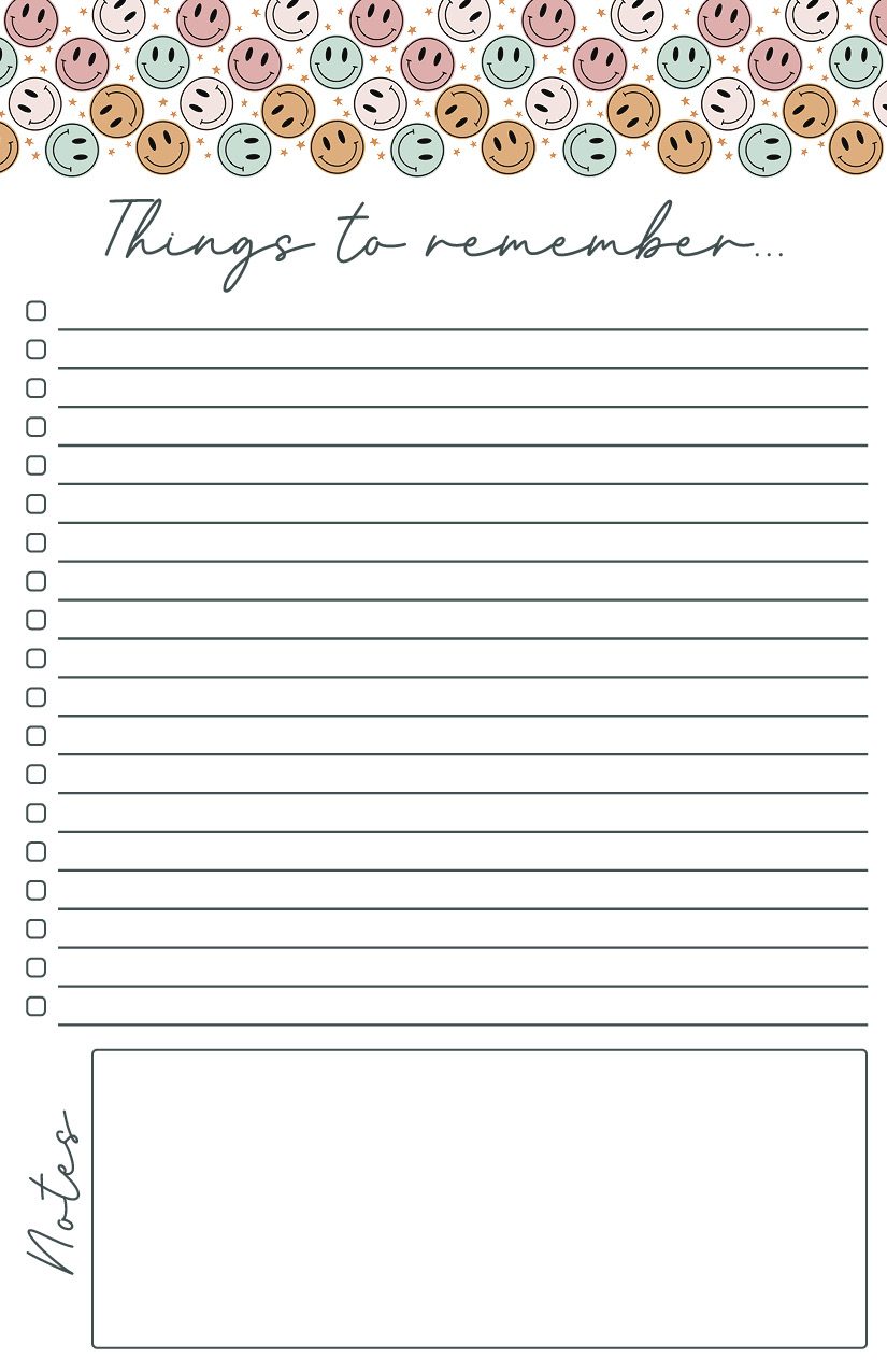 Smiley Notepad
